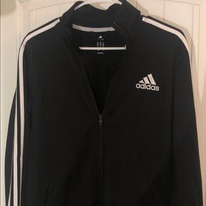 Adidas Track Jacket Black Size Medium Mens